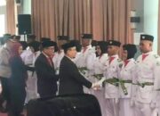 Sah Dikukuhkan Bupati Arsal Aras, 72 Anggota Paskibraka Mamuju Tengah Siap Kibarkan Merah Putih